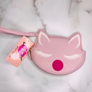 BETSEY JOHNSON Christmas Winter Fox Coin Wallet